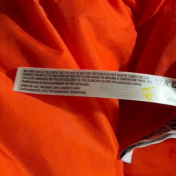 Free People Movement In‎ A Bubble Puffer Vest Large Flame Red Oversized Zip NEW - Picture 8 of 10